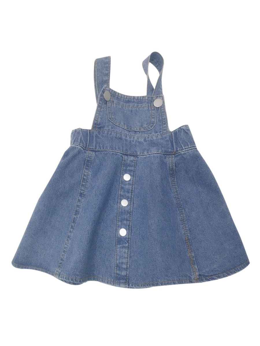 baby denim pinafore