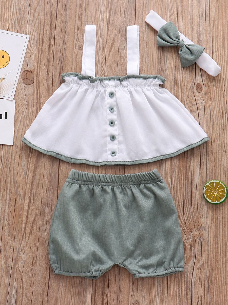 baby girl top and shorts
