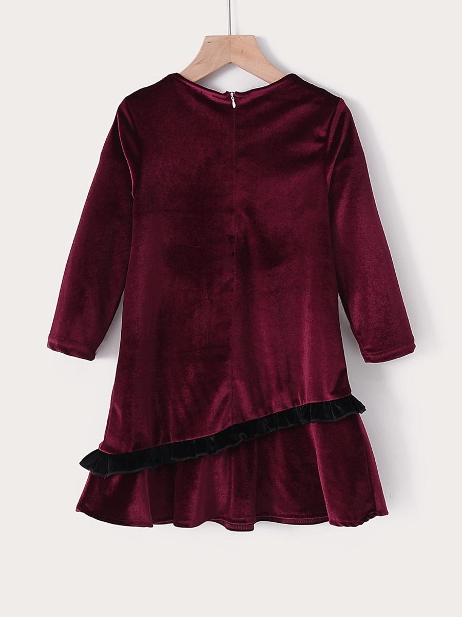 little girl velvet dress