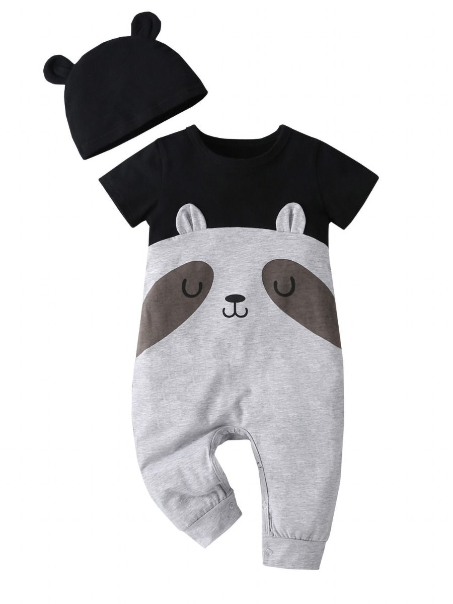Wholesale 2Piece Cute Baby Animal Jumpsuit and Hat 200