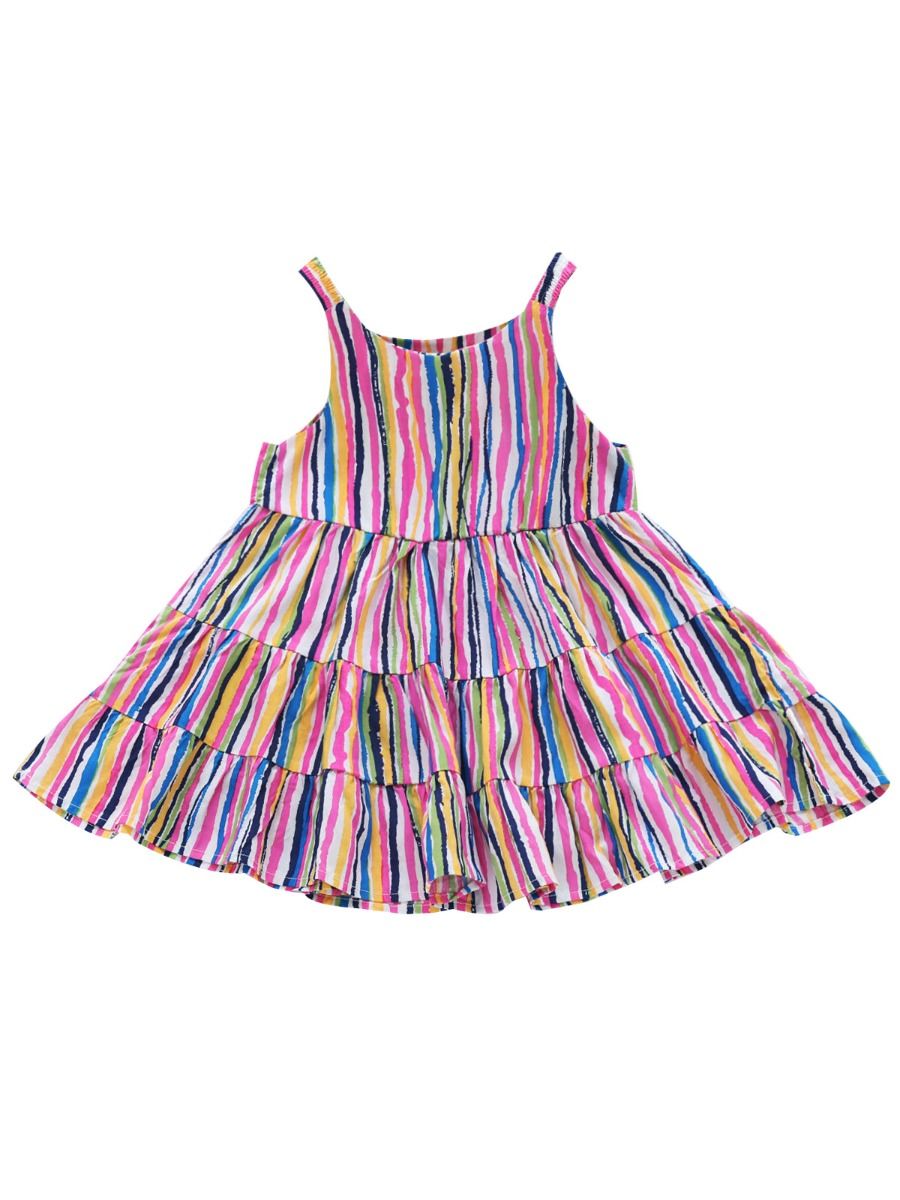 Wholesale Little Girls Rainbow Color Stripe Suspender S
