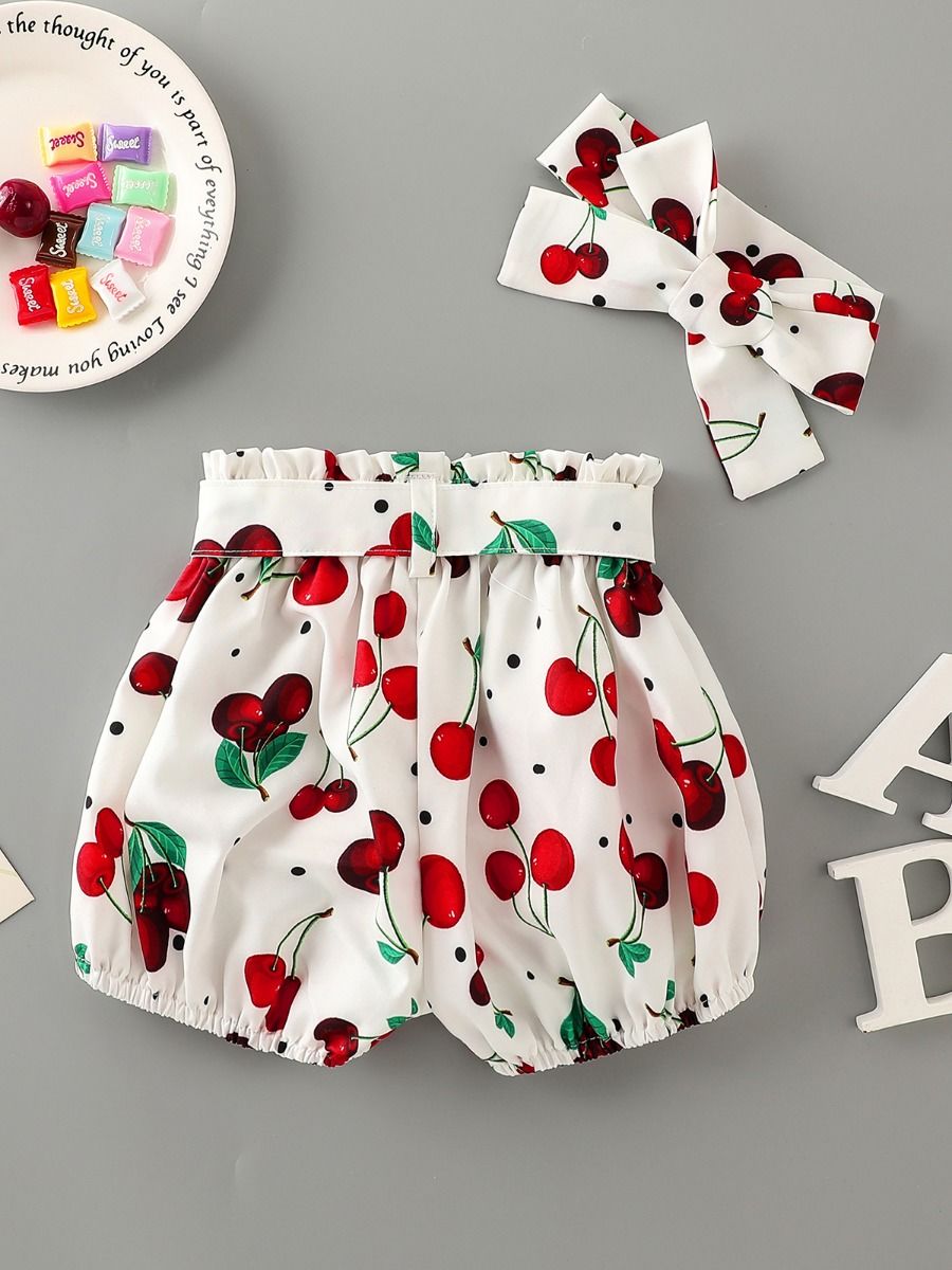 Wholesale 3Piece Baby Girl Cherry Clothes Outfits 2005