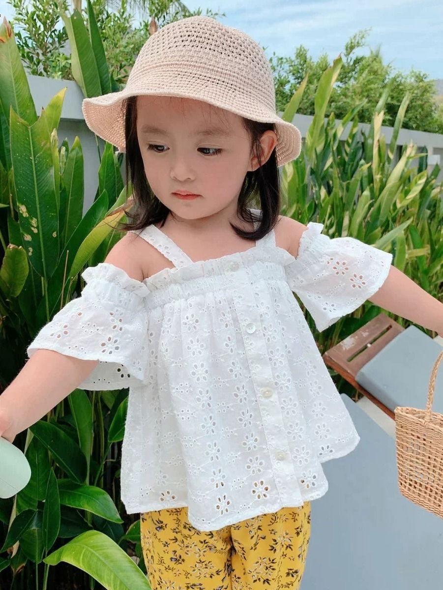 Wholesale Little Girls Off Shoulder Top 200507772 kis