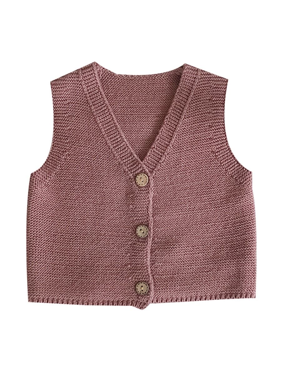 Wholesale Simple Baby Unisex Knit Vest 200507904 kisk