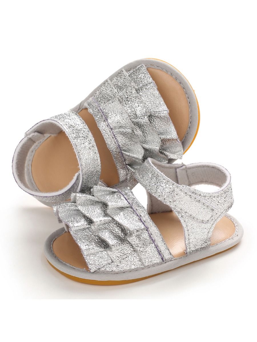 Wholesale Baby Girl Sparkle Princess Pre-walking Sandal