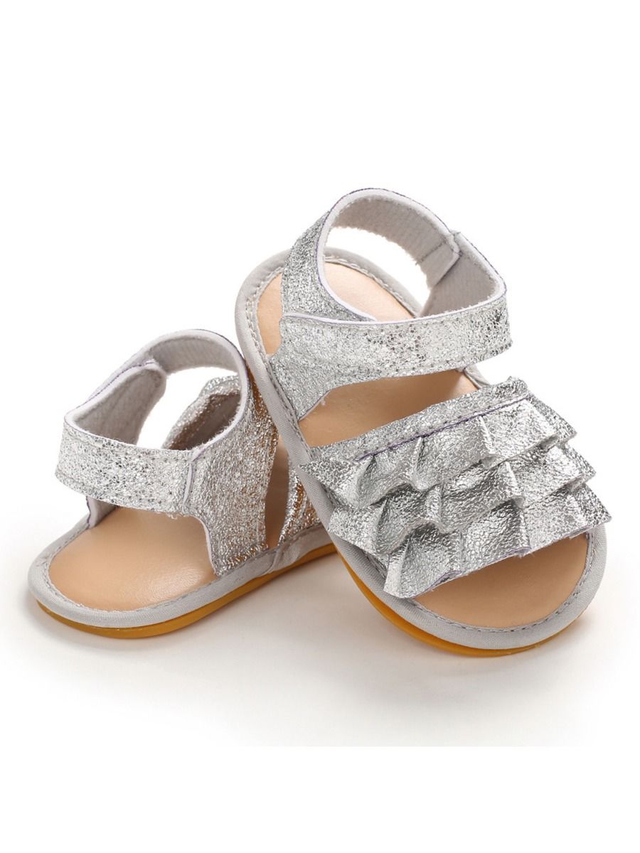 Wholesale Baby Girl Sparkle Princess Pre-walking Sandal