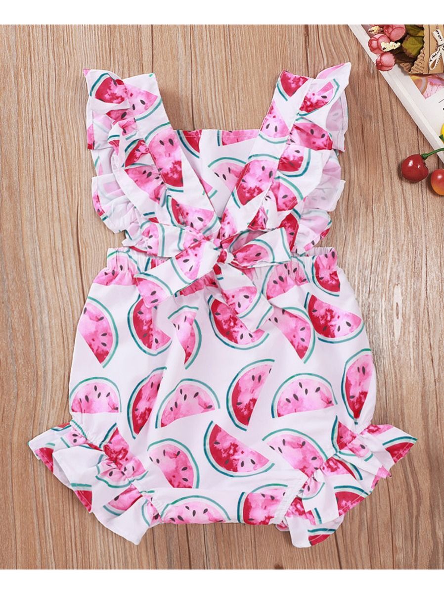 Ruffle Jumpsuit - Melon main image 0
