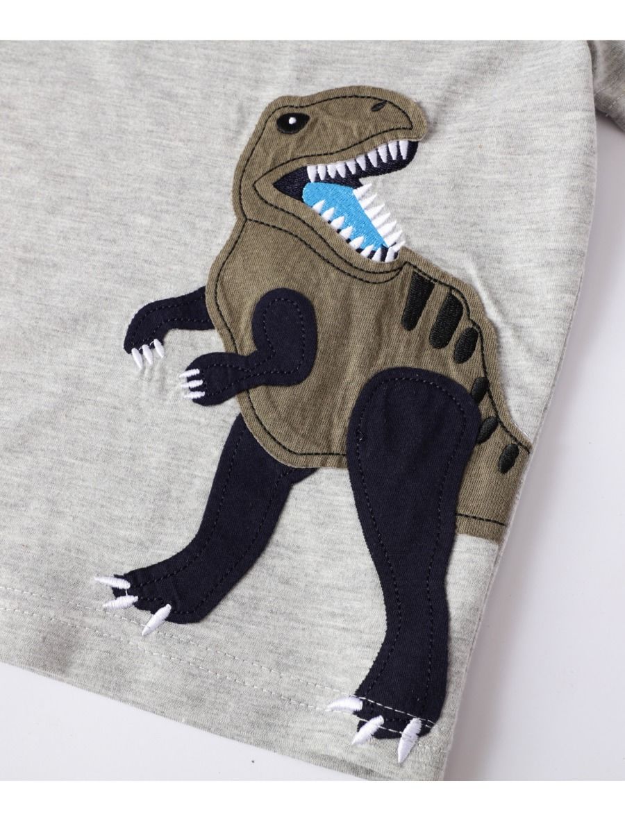 Wholesale Summer Little Boy Dinosaur Grey TShirt 20052