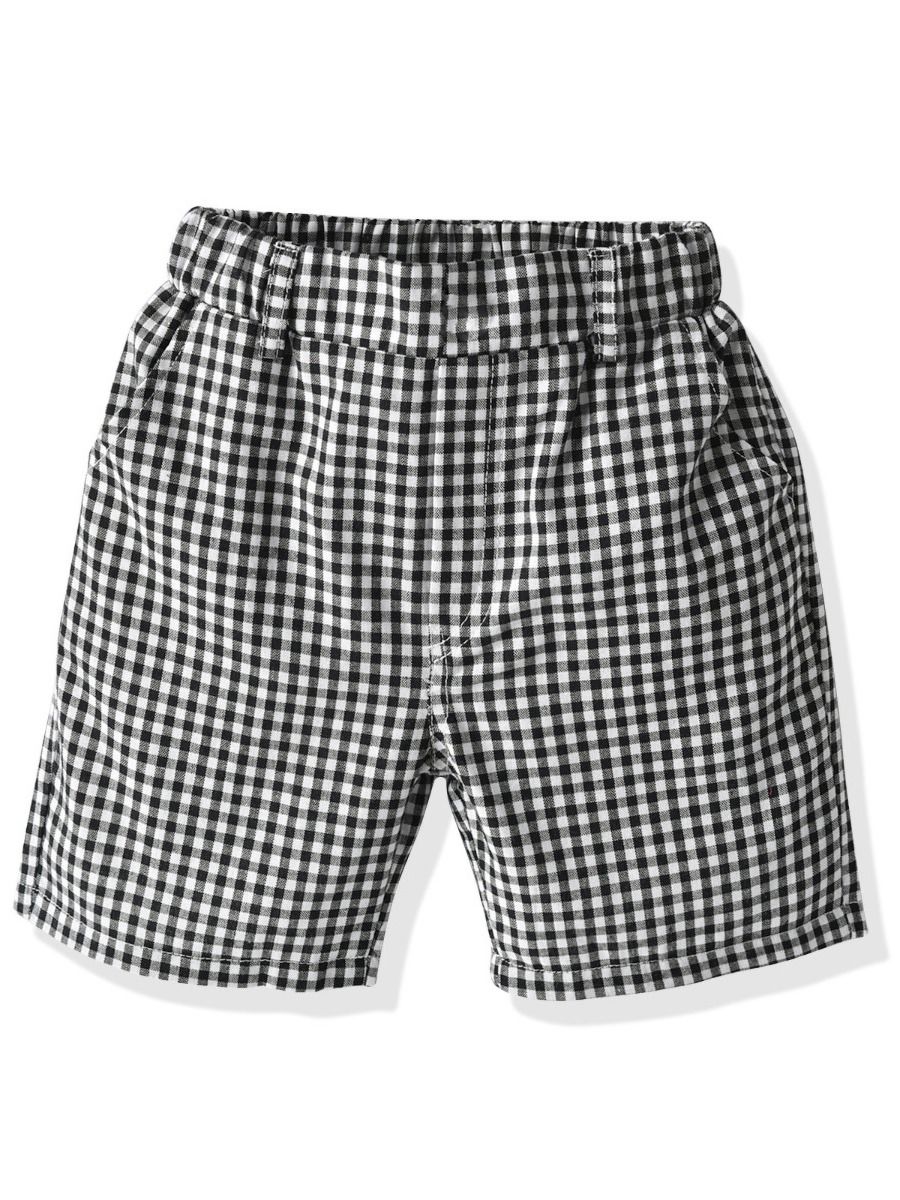baby plaid shorts