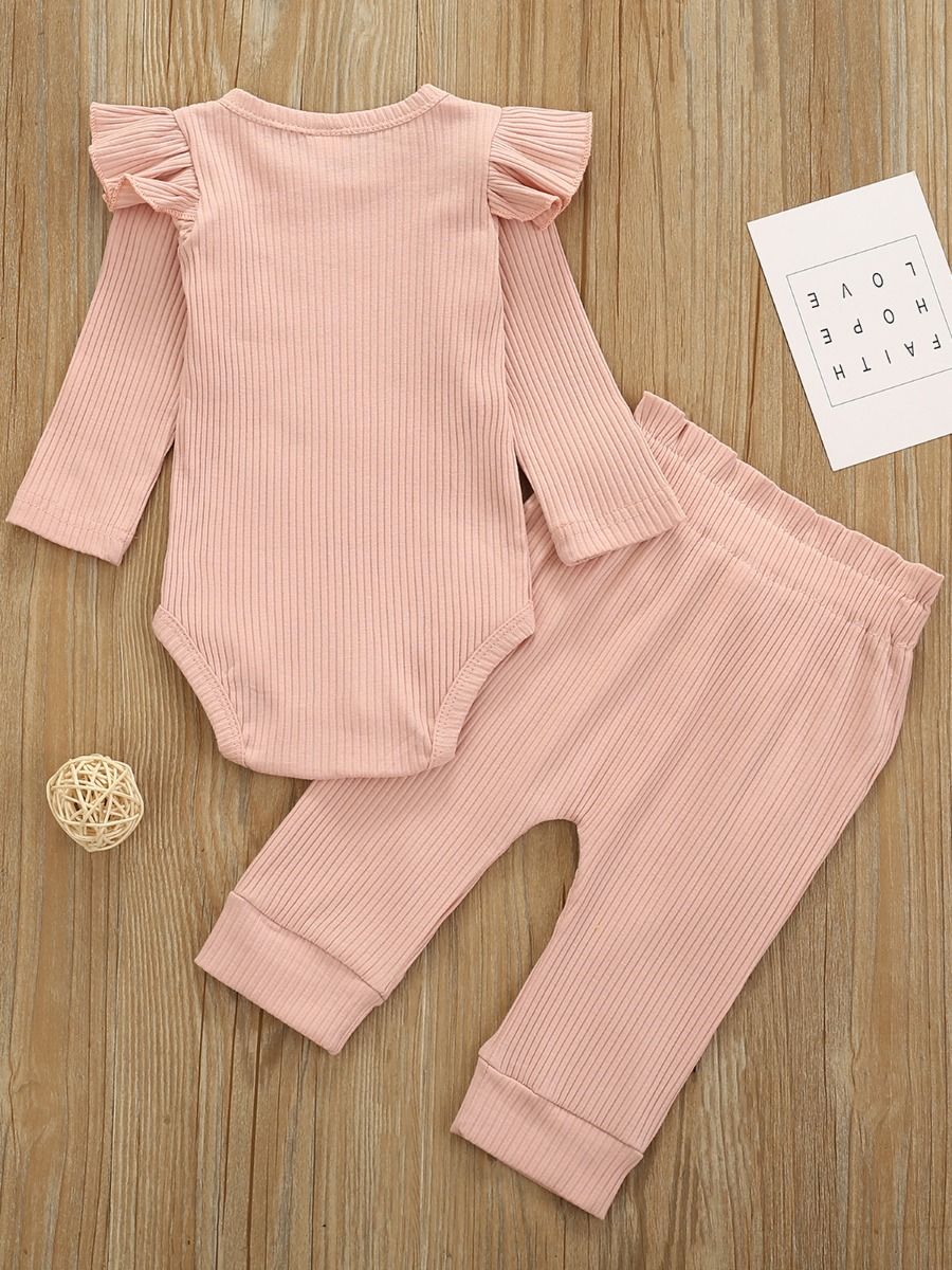 Baby Boy And Girl Solid Color Bow Tie Design Short Sleeve Buttoned bodysuit