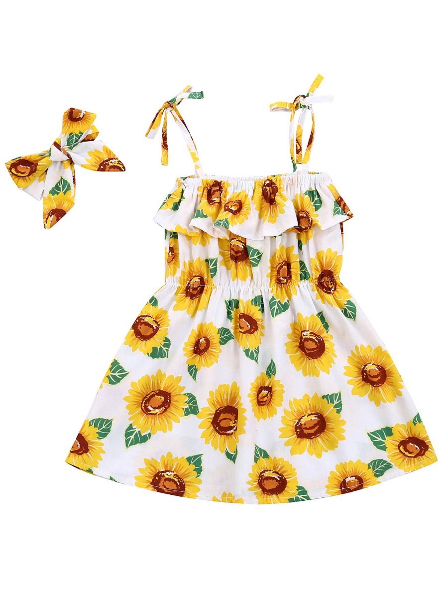little girl sunflower dress
