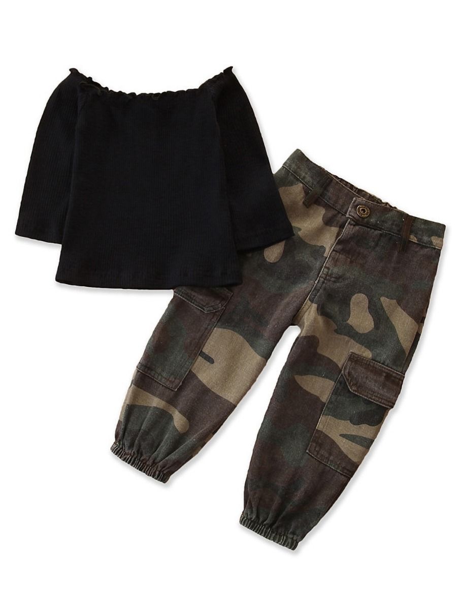 camouflage pants for little girl