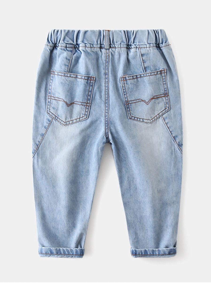 Wholesale Kid Boy Elastic Waist Jeans 200723766 - kiski