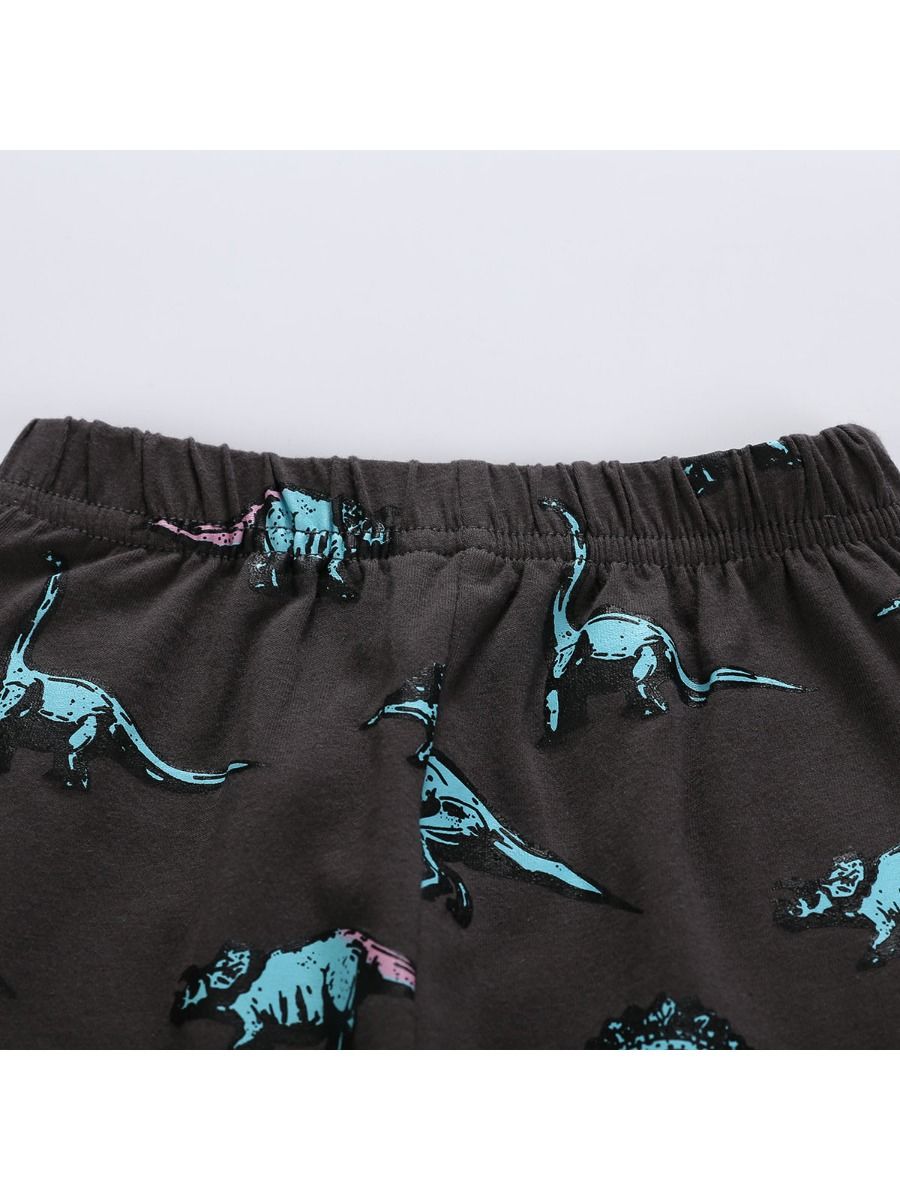 Wholesale 2 Piece Little Boy Dinosaur Pajamas Set Top