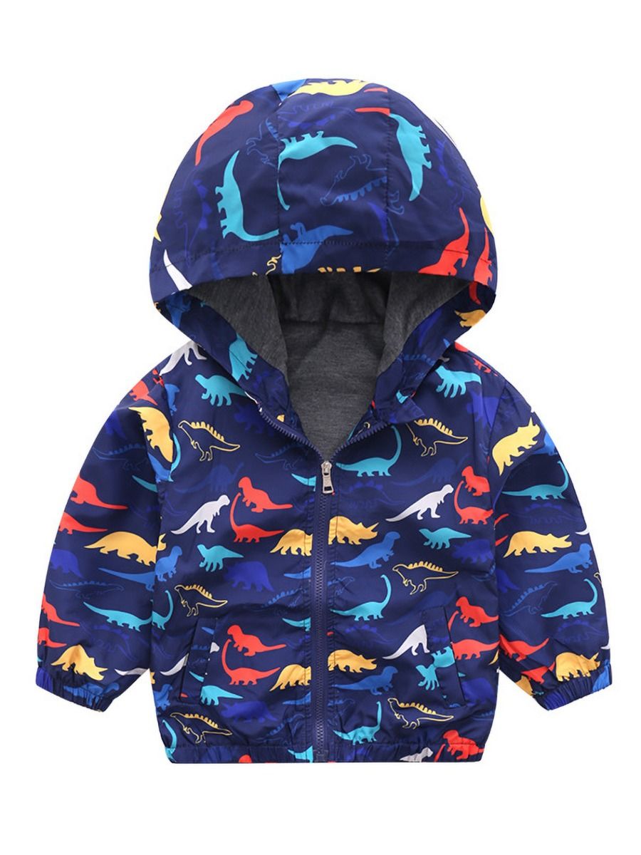 Wholesale Cool Dinosaur Print Coat For Boys 200728353