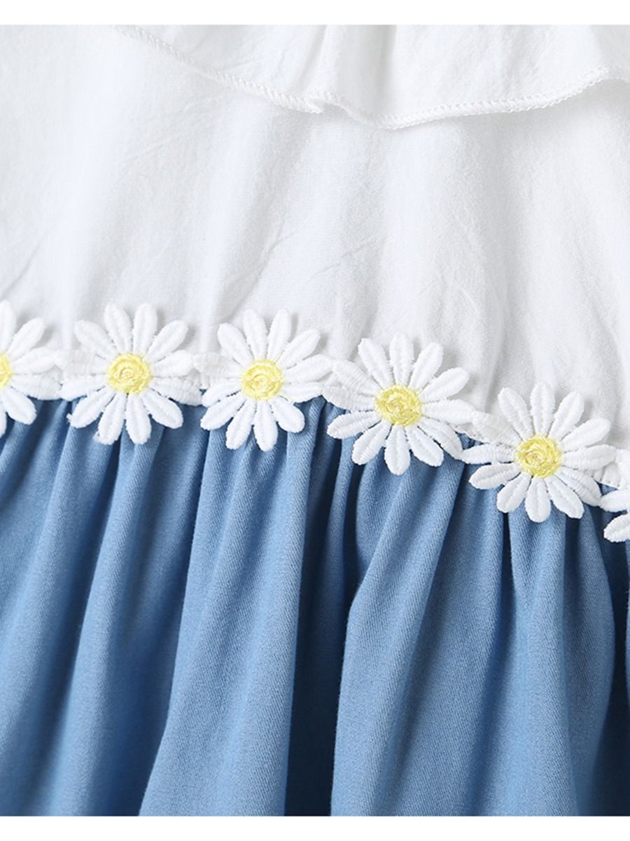 Baby Luigi Collared Flower Dress