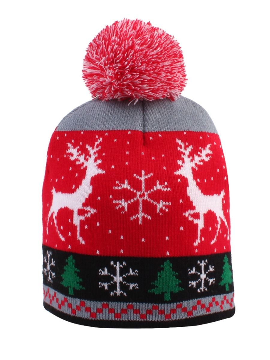 Wholesale Christmas Pom Knit Hat 200819058 k