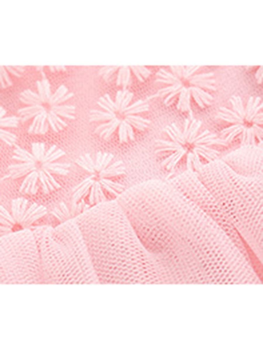 Baby Girl Tutu Dress - Sleeveless Mesh Princess Party Dress With Layered Skirt