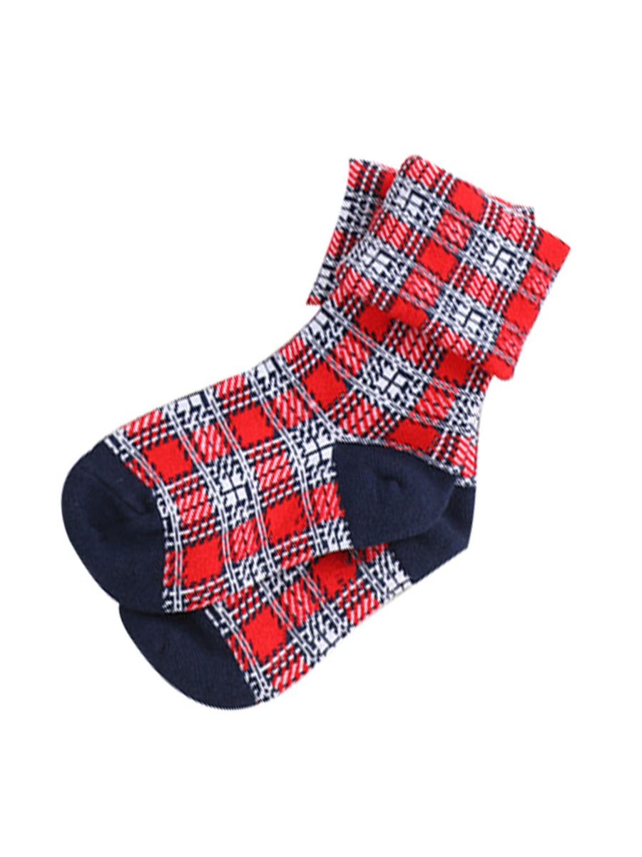 Wholesale Family Matching Christmas Plaid Socks 2008204
