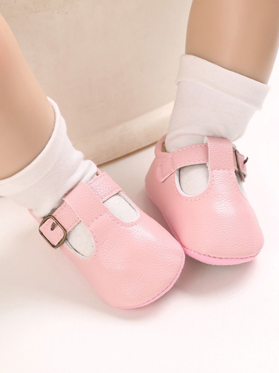 Wholesale Baby Girl Solid Color T Bar Shoes 200903180