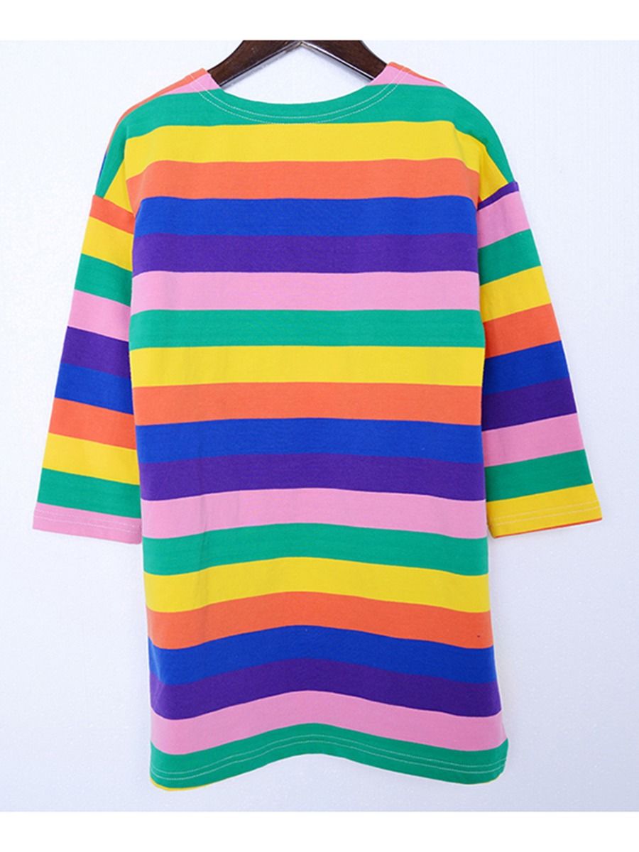 Wholesale Kid Girl Rainbow Stripe Cardigan Wholesale Gi