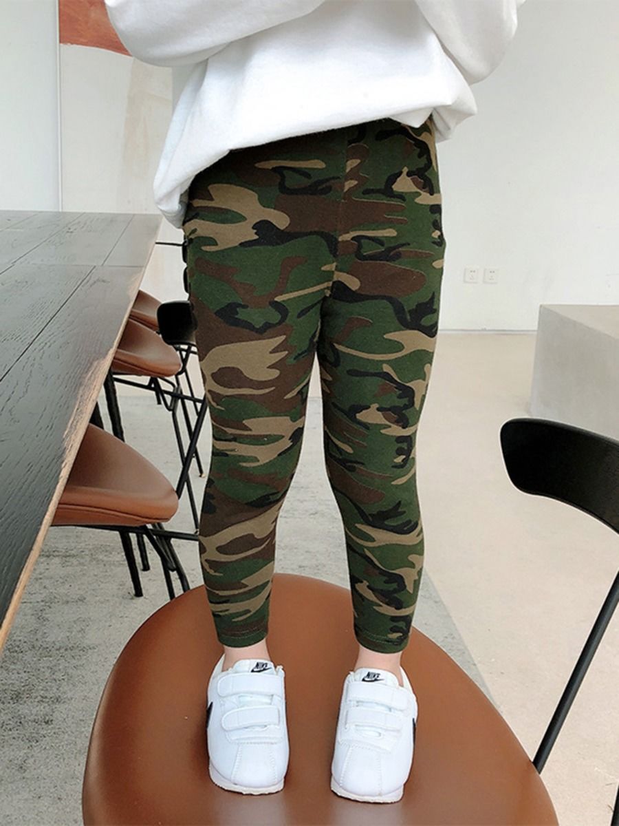 Wholesale Kid Girl Camouflage Legging Pants 200910648