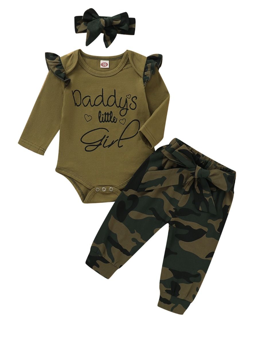 camouflage little girl pants