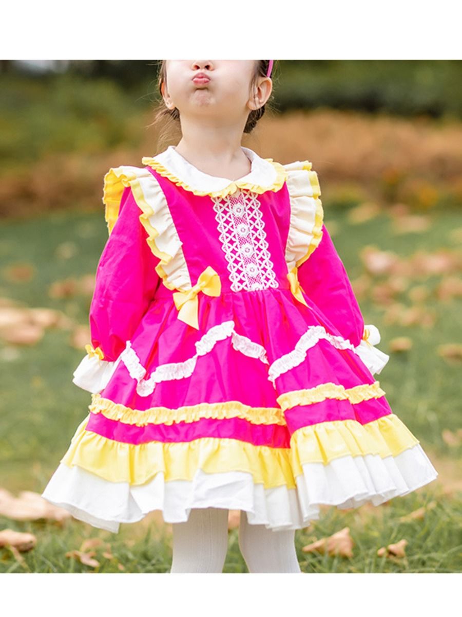Wholesale Infant Toddler Girl Spanish Princess Party Dr
