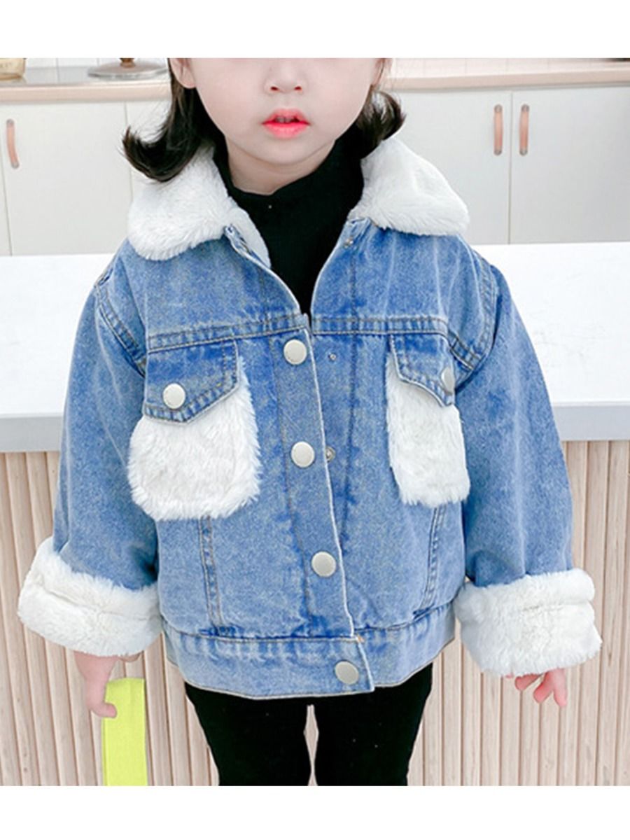Wholesale Kid Girl Trendy Denim Jacket 200928892 kisk