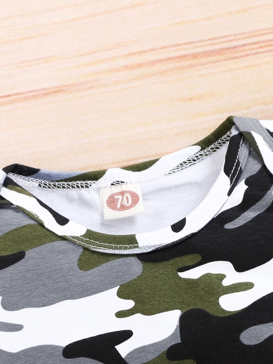 Wholesale Baby Boy Camouflage Bodysuit 20101864 kiski