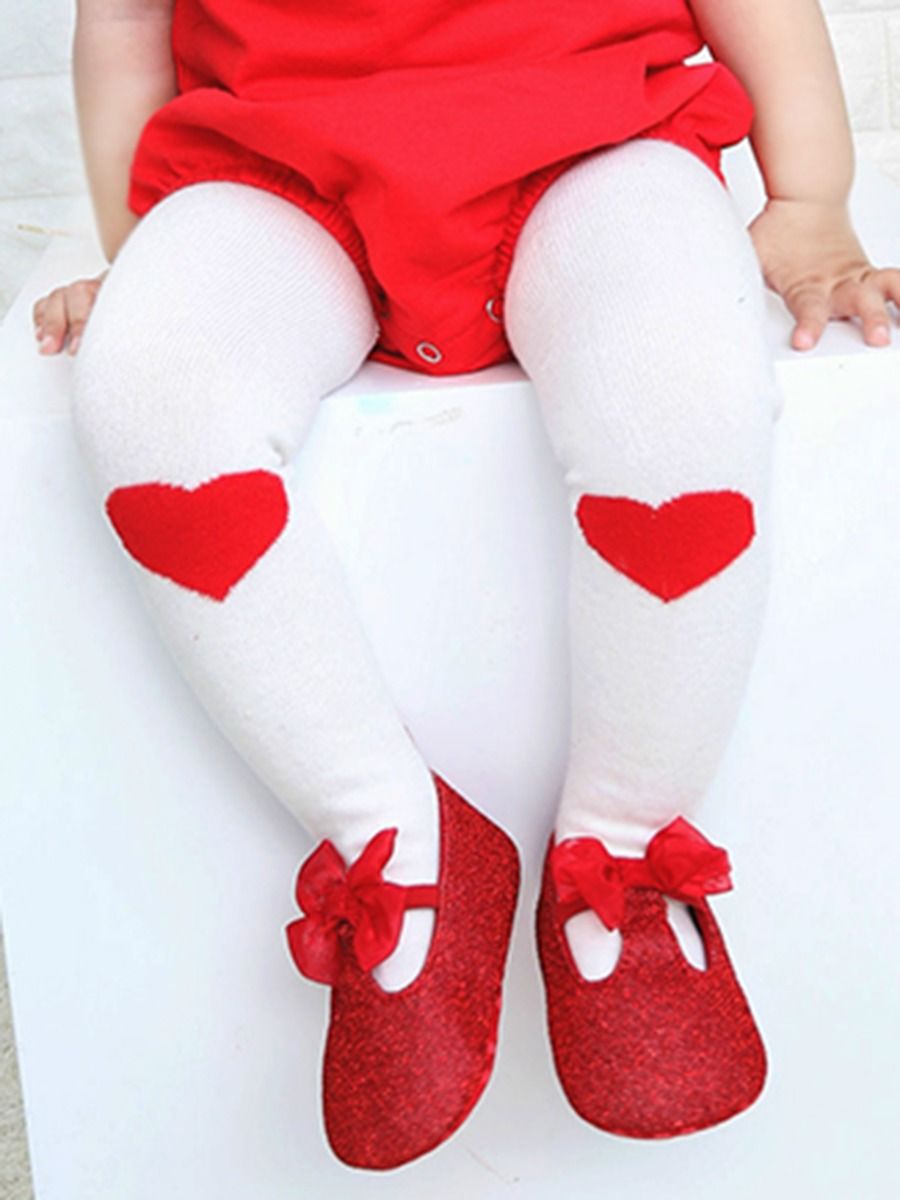 Wholesale Kid Girl Love Heart Tights 201020505 kiskis