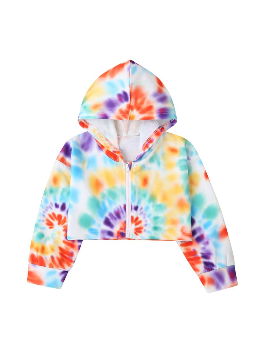 tie dye zip jacket