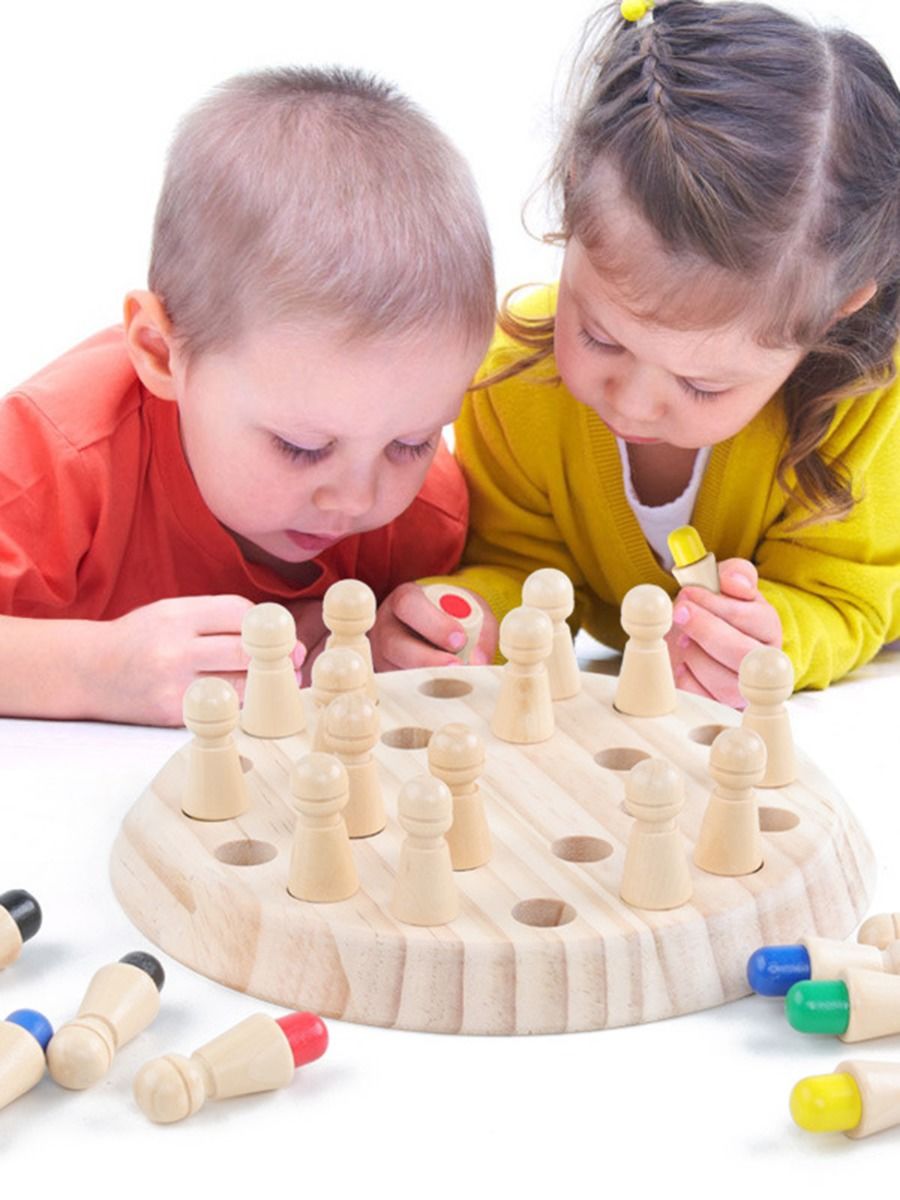 Wholesale Toddler Kid Memory Match Stick Chess Wooden