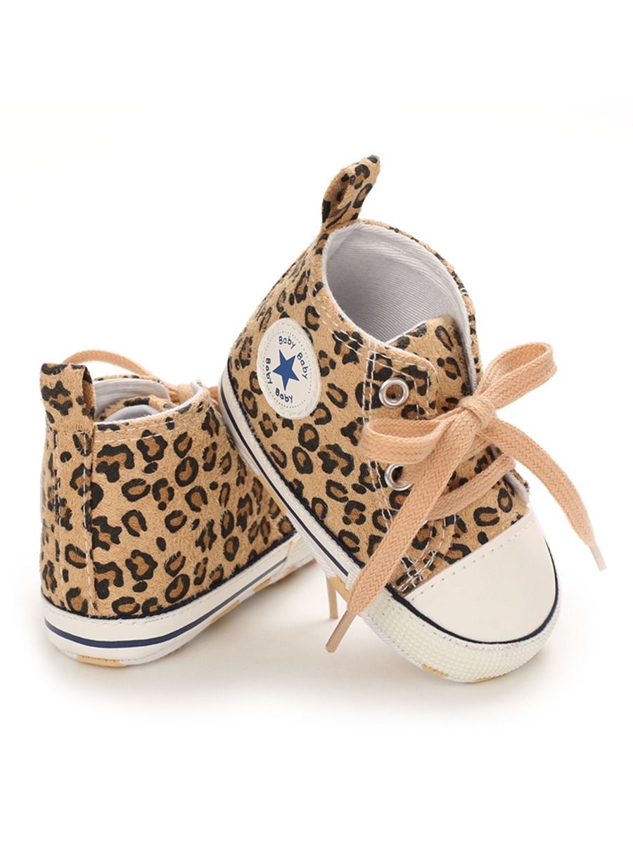 Wholesale Baby Leopard Canvas Shoes 201209429 kiskiss