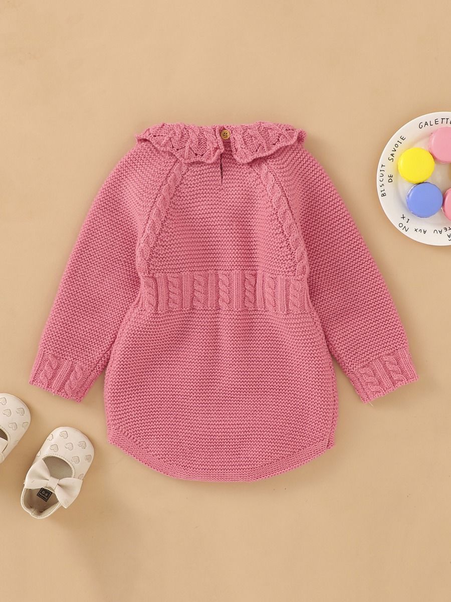 Toddler Girl Ruffle Collar Pullover Sweater