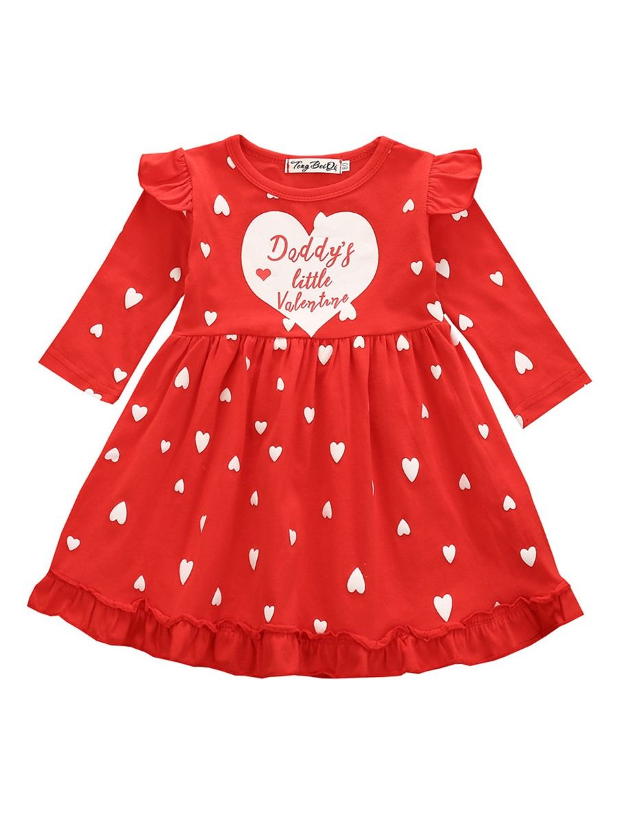 Wholesale Kid Girl Daddy's Little Valentine Love Heart