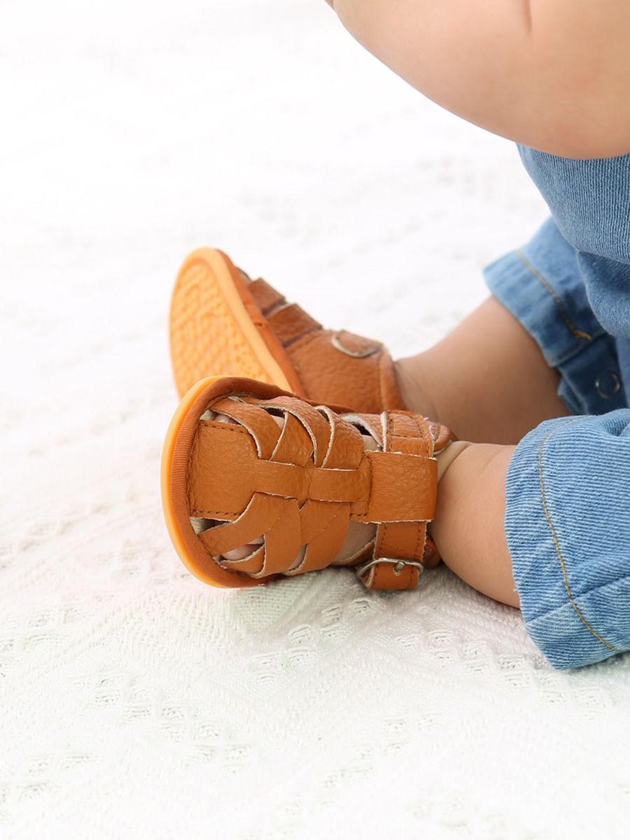 Wholesale Baby Plain Closed Toe Sandals