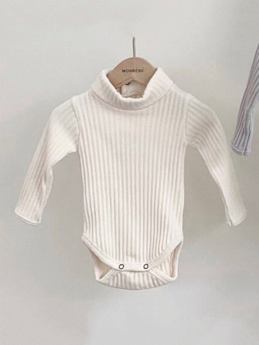 Wholesale Solid Color Knitted Baby Onesies Bulk 2107035