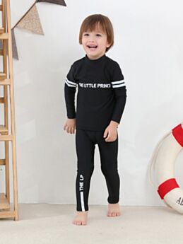 2-Piece Little Big Boy LONDON 86 THE LITTLE PRINCE Print Bathing Suit Set 