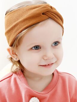 Adorable Solid Color Ribbed Knot Baby Headbands Wholesale