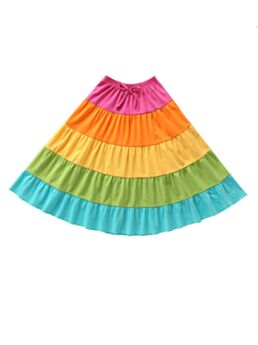 Little Girl Rainbow Color Skirt