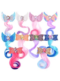10-PACK Faux Hair Clips 