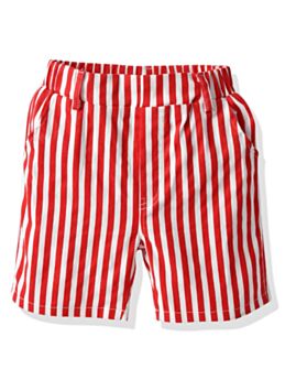 Baby Girl Stripe Red Shorts 