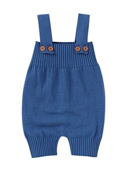 Baby Solid Color Knit Overall