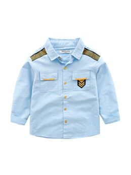Kid Boy Dual Pockets  Navy Shirt