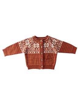 Baby Girl Snowflake Knit Cardigan