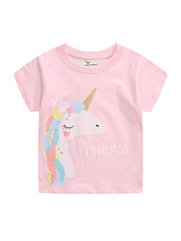 Kid Girl Princess Unicorn T-Shirt