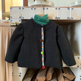18M-6Y Thicken Lamb Fleece Plush Colorful Button Warm Coat Jacket Wholesale Kids Boutique Clothing KKHQV492091