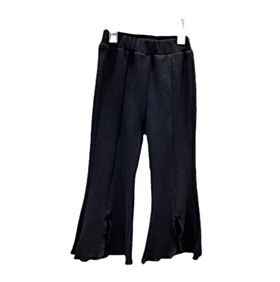 18M-6Y Solid Color Loose Split Cuffs Pants Trousers Wholesale Kids Boutique Clothing KPV492519