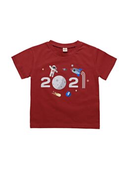 2021 Space Kid Red T-Shirt